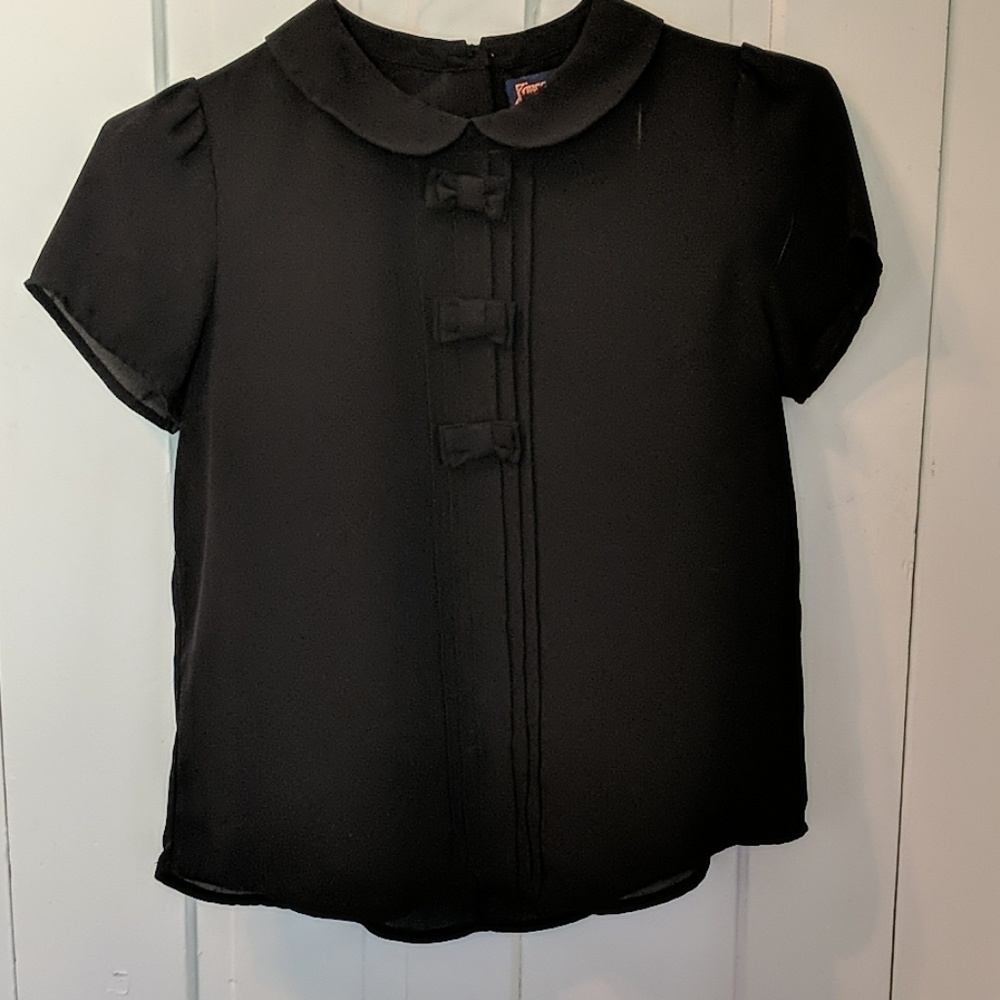 Black Bow Blouse